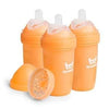 Herobility Double Anti-Colic Baby Bottles - 8.5 Fl Oz/240Ml - 3-Pack - Peach