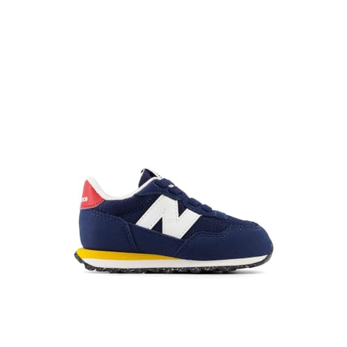 New Balance Kids 237 Bungee Sneaker, Nb Navy/Varsity Gold, 2 M Infant (0-12 Months)
