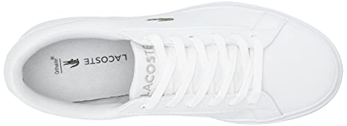 Lacoste Kids Lerond Sneaker, White, 4 Us Unisex Toddler