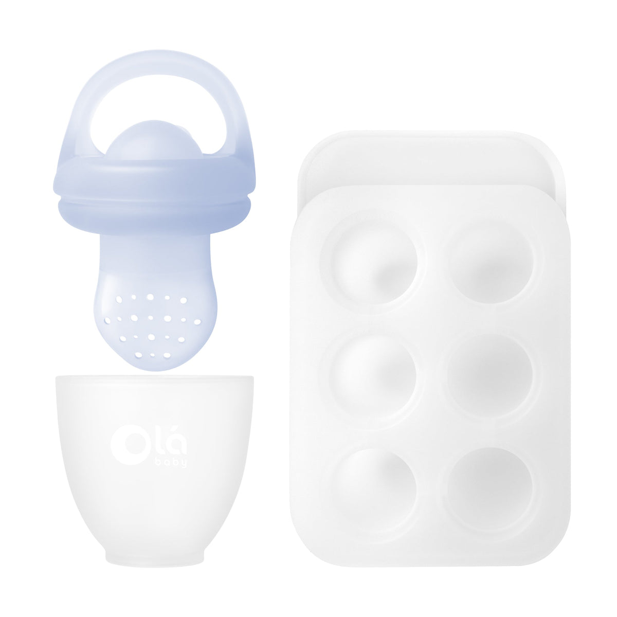 Olababy Food Feeder Set for Safe First Tastes & Teething Relief