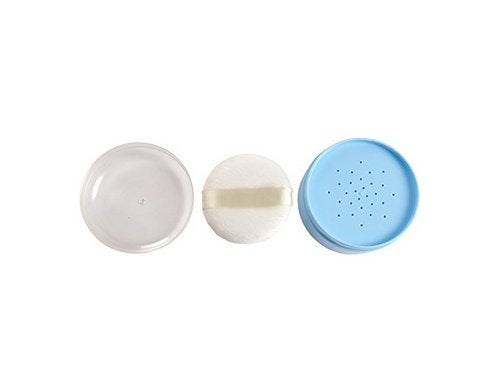 Baby After-Bath Powder Puff Container Jars Empty Refillable Plastic Soft Face Body Powder Box With Sifter Portable Baby Care Kit