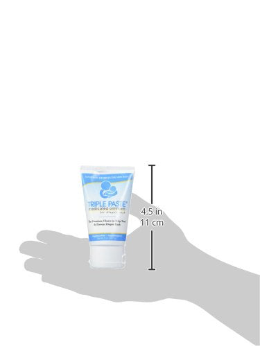 Triple Paste Diaper Rash Cream, Hypoallergenic Medicated Ointment For Babies, 2 Oz (Pack Of 3)
