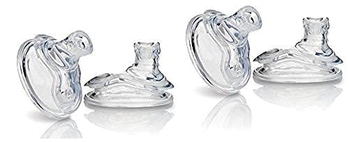 Nuby Super Spout No Spill Replacement Spouts, Clear, 4 Count (Pack Of 2)