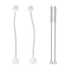 Any Angle Weighted Straws And Brushes Set Compatible With Transitional Soft Spout And Straw Nipples, Set Of 2
