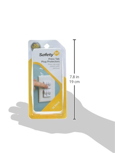 Safety 1St Press Tab Plug Protectors 36 Count