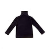 Toddler Baby Little Girls Turtleneck T Shirt Top Long Sleeve Basic Solid Color Blouse 1-5Years Old (3-4T,Black Turtleneck Shirt)