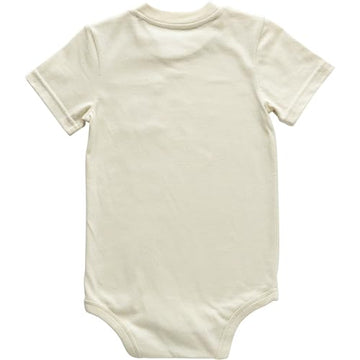 Carhartt Baby Short-Sleeve Pocket Bodysuit, Turtledove Beige, 18M