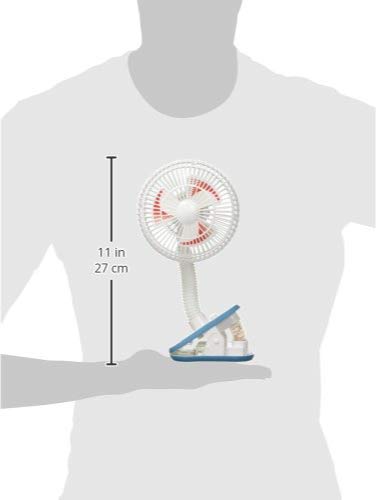Diono Stroller Fan, Clip On Baby Safe Stroller Fan With Flexible Neck For Perfect Angle, Universal Fit With Most Strollers