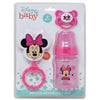 Cudlie Disney Baby Girl Minnie Mouse Bottle, Rattle & Pacifer Set