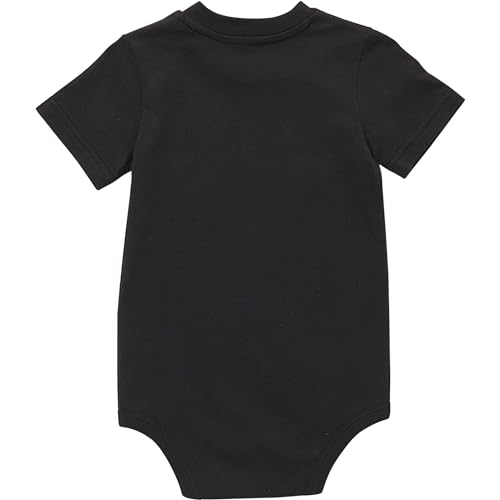Carhartt Baby Short-Sleeve Pocket Bodysuit, Black, 6M