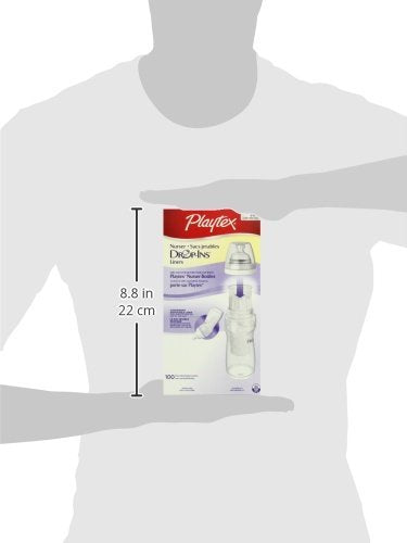 Playtex Baby Nurser Drop-Ins Baby Bottle Disposable Liners, Closer To Breastfeeding, 8 Ounce - 100 Count