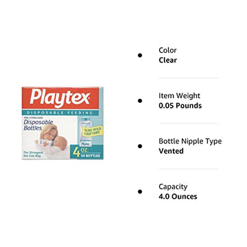 Playtex Ultraseal Disposable Baby Bottle Liners 4Oz