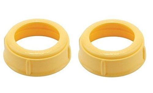Medela Bottle Nipple Collars Rings New! For Slow Or Medium Flow Wide Base (2 Collars)