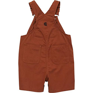Carhartt Unisex Baby Loose Fit Canvas Shortall, Carhartt Brown, 9M