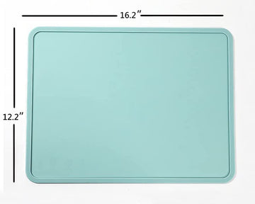 Samzareulo Silicone Toddler Placemat, Baby Placemats For Kids, Reusable Childrens Dining Food Mat