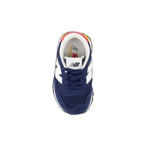 New Balance Kids 237 Bungee Sneaker, Nb Navy/Varsity Gold, 2 M Infant (0-12 Months)