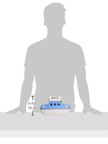 Green Toys Ferry Boat with Mini Cars Bathtub Toy, Blue/White, Standard