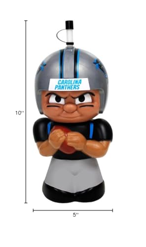 Party Animal Nfl Carolina Panthers Big Sip 3D Water Bottle, 16Oz