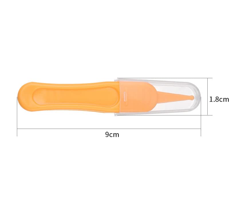 Duehut Hllmx 6 Pcs Infant Nose Cleaning Tweezer With Plastic Round-Head Baby Ear Nose Navel Cleaner Clip For Baby Care