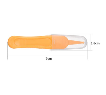 Duehut Hllmx 6 Pcs Infant Nose Cleaning Tweezer With Plastic Round-Head Baby Ear Nose Navel Cleaner Clip For Baby Care