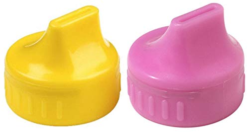 Sippin' Spouts 2 Pack Turn Bottle Into Sippy Cup (Yellow/Pink)