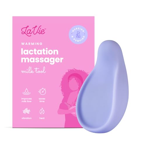Lavie Warming Lactation Massager 3-In-1 Adjustable Heat + Vibration For Breastfeeding, Nursing, Pumping, Essential Support For I