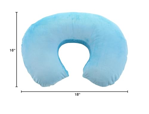 My Blankee Minky Solid Nursing Pillow Slipcover, Turquoise, 18' X 16' X 5.5'