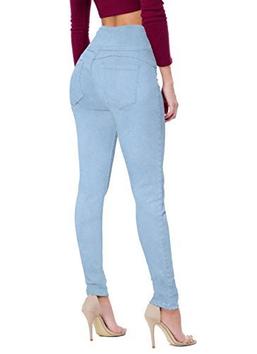Womens Butt Lift V3 Super Comfy Stretch Denim Jeans P45071Sk Light Wash 3