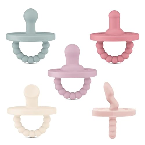 Ryan & Rose Cutie Pat Pacifier Teether (Starter Kit, Blossom)