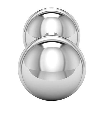 Krysaliis Sterling Silver Dumbbell Rattle For Newborn Baby Boy And Baby Girl | Non-Tarnishing | Durable | And Custom Engravable