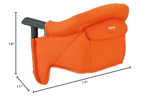 Inglesina Fast Table Chair, Orange - Portable Baby High Chair - For Babies & Toddlers 6-36 Months - Collapsible Design - Fits Ta