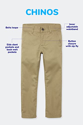 The Children'S Place Baby Boys' And Toddler Stretch Chino Pants, New Navy 5-Pack, 6-9 Months
