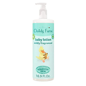 Childs Farm, Baby Lotion For Sensitive Skin, Moisturizer For Dry Skin, 16.9 Oz, Lightly Fragranced, Vegan, Cruelty-Free