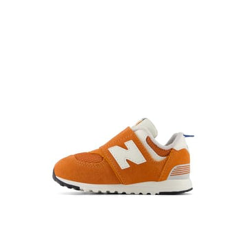 New Balance Baby 574 V1 New-B Hook And Loop Sneaker, Infield Clay/Sea Stone, 3 Us Unisex Infant