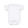 Laughing Giraffe Baby Blank Short Sleeve One Piece Bodysuit White (18-24 Months, White)