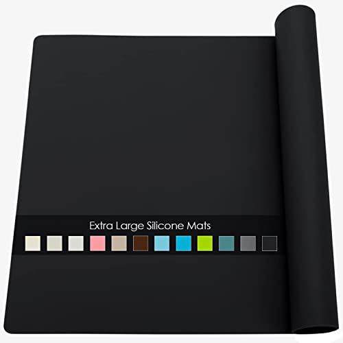 Large Silicone Mats For Kitchen Counter, 27.6 X 19.7'' Countertop Protector Mat Heat Resistant Mat For Air Fryer, Non-Slip Table