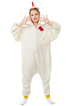 Canasour Unisex Halloween Kids Chicken Onesie For 10-12 Years Girls Costume Party Cosplay Pyjamas (Height 56-59 10 Years,Chic