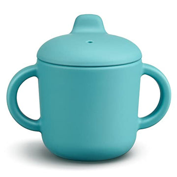 6 Months+ Sippy Cups With Handles,Silicone Sippy Cups Leak Proof 5Oz,No Spill Sippy Cups For Toddlers (Green)