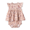 Wild Wrangler/Pink Bamboo Cowgirl Western Skirted Bodysuit