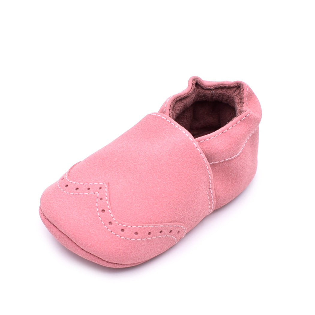 babyshoes Spring and Autumn New Frosted leather baby shoes 0-1 years old soft soled toddler shoes 7 color baby shoes B605