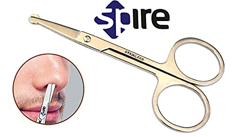 Baby Nail Scissors Round Probe Small Hair Scissors, Child Care Safety Blunt Stainless-Steel Beauty Facial Hair & Eyelashes Eyebr
