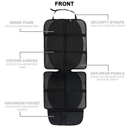 Khomo Gear - Baby Infant Car Seat Cover Protector - Black - Car Seat Protector