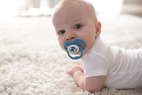 Dr. Brown'S Advantage Glow-In-The-Dark Baby Pacifier, Fully Symmetrical Soother With Soft Silicone Bulb, 6-18M, Bpa Free, Skateb