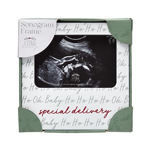 Little Holly Special Delivery Christmas Sonogram Frame, Baby Ultrasound Photo Frame, Baby Announcement Gift, Baby Holiday Keepsa