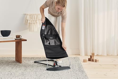 Babybjrn Bouncer Balance Soft, Woven, Black/Dark Gray