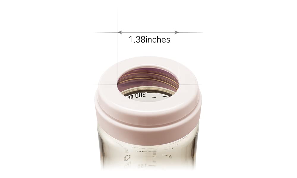 Grosmimi Ppsu Baby Bottle, Bpa Free (10Oz Cherry_Rose Gold)