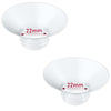 IVARONAL Flange Insert 2PCS 22mm Compatible with Momcozy M9/M6/M5/S12 Pro/V1 Pro/V2 pro, Spectra/Medela/Elvie/NCVI/TSRETE/eufy/L