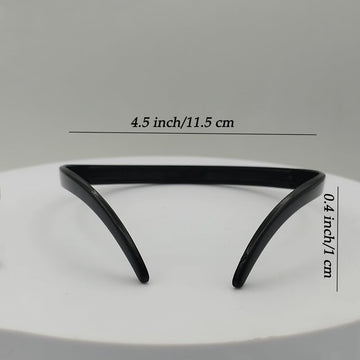 Bikczewin 3Pcs No Pressure Headbands For Glasses Wearers Comfortable No Headache Plastic Teeth Comb Hair Band Non Slip, Fashion