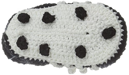 Jefferies Socks Baby-Boys Soccer Cleats Crochet Bootie, Black, Newborn