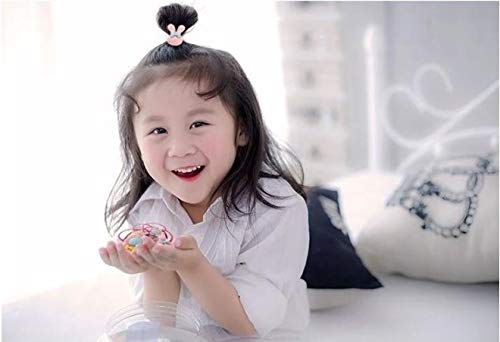100Pcs Mix Colors Girl'S Elastic Hair Ties Soft Rubber Bands Hair Bands Holders Pigtails Hair Accessories For Girls Infants Todd